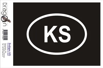 Produktbild von Aufkleber / Autoaufkleber - JDM / Die cut / Auto / OEM - Kirgisistan KS - 160x110mm weiß - Heckscheibe / Heckscheibenaufkleber