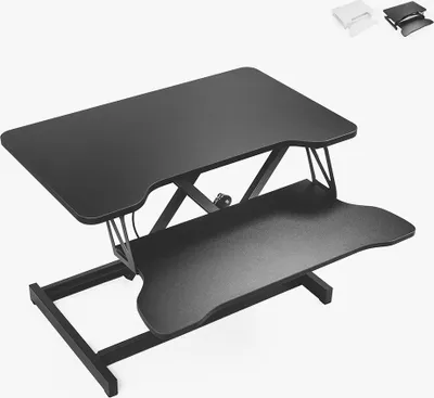 Produktbild von Höhenverstellbarer PC-Monitorständer schwarz weiß Jallo - Schwarz