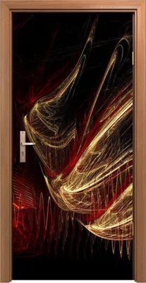 Produktbild von Türposter 90x200 cm Türaufkleber Türtapete Türfolie Klebefolie abstrakte fraktale Malerei