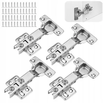 Zdjęcie produktu dla Zawiasy do drzwi szafowych softclose hydrauliczne 35MM 4 sztuki