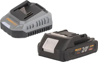 Zdjęcie produktu dla Zestaw startowy Procraft C20/2 ładowarka 20 V 2 A + 1x akumulator 20/2A 2,0 Ah