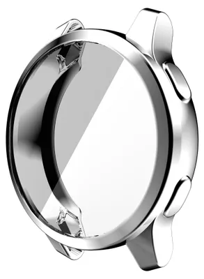 Immagine prodotto di Custodia protettiva per smartwatch - Modello Venu 2S - Realizzata in TPU morbido - Paraurti resistente agli urti - Protezione per lo schermo - Colore argento