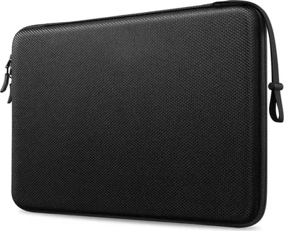 Image de FINPAC Housse rigide pour ordinateur portable 16 pouces MacBook Pro Lenovo noir