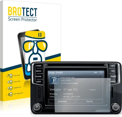 Produktbild von BROTECT Schutzglas für Volkswagen Caddy 2015 Discover Media 6.5" 2015 Schutzfolie Panzer Folie Glas Display Schutz klar