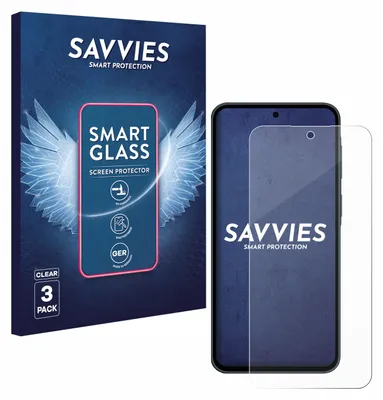 Produktbild von 3x Savvies Schutzglas Folie für Samsung Galaxy A37 5G 9H Panzer Schutzfolie Glas Displayschutz klar transparent