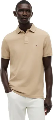 Immagine prodotto di Camicia polo da uomo Tommy Hilfiger, manica corta, modello 1985, vestibilità regular, color beige (batique khaki), taglia XS