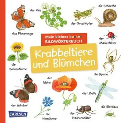 Obrázek produktu pro Mein kleines buntes Bildwörterbuch: Krabbeltiere und Blümchen