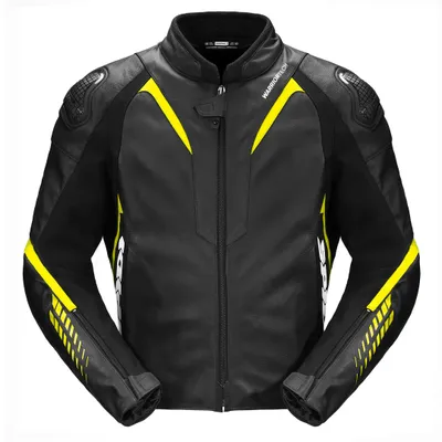 Produktbild von Spidi NKD-1 Motorrad Lederjacke Farbe: Schwarz/Gelb, Grösse: 54