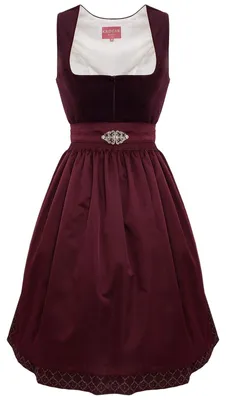Produktbild von Dirndl Livie 70cm Länge bordeaux 40
