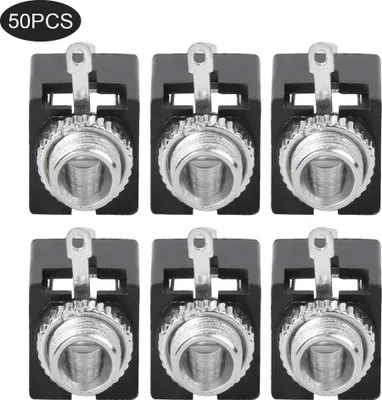 Obrázok produktu pre 50 ks audio zásuvka adaptér terminály elektrické príslušenstvo DIP 3,5MM pin s maticou