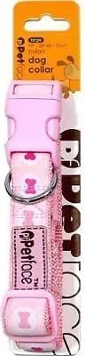 Produktbild von Hundehalsband aus Nylon "Pink Bones" - Länge 48 - 71 cm