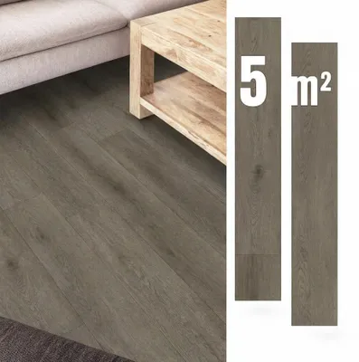 Produktbild von Selbstklebende Vinyl-Paneele 5 m² DUNKELBRAUN Dielen PARKETT Wasserdicht