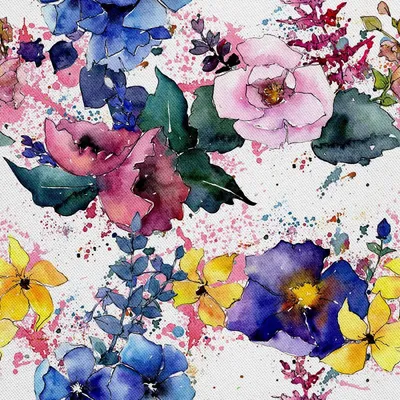Produktbild von OUTDOOR DEKOSTOFFE OXFORD - Motiv Wildblumen 2 I DX228