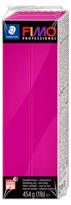 Zdjęcie produktu dla FIMO 8041-210 PROFESSIONAL glinka do modelowania, czysta magenta, 454 g