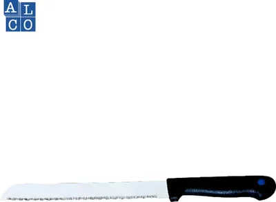 Produktbild von Brotmesser, 32,5 cm, Schwarz, spülmaschinenfest, Spezialschliff, VE = 12 Stück