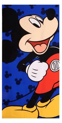 Productafbeelding van Mickey Mouse handdoek, 70 x 140 cm, voor jongens en meisjes – Zacht en absorberend