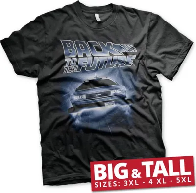 Produktbild von BACK TO THE FUTURE - T-Shirt Big & Tall - Fliegender Delorean (4XL)