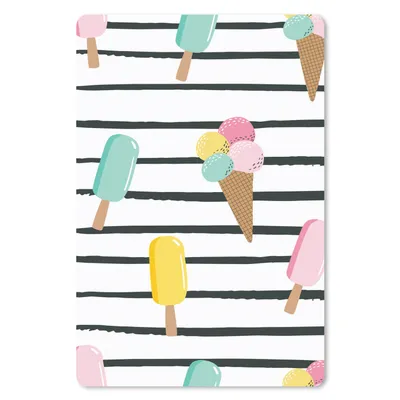 Produktbild von MuchoWow® Mauspad Mousepad Sommer - Eiscreme - Pastell 18x27 cm - Mousepads - Maus Mat - Pad - Mausunterlage
