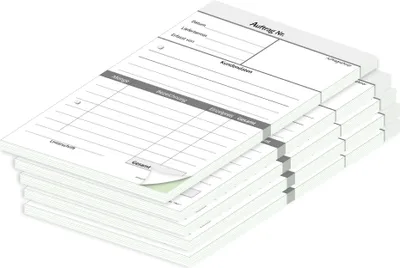 Immagine prodotto di Blocco ordini PRICARO con copia carbone "Plain", A5 perforato 5 pezzi