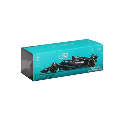 Obrázok produktu pre BBURAGO AMG F1 W14 E 1:24 Russell 23, Model športového automobilu, predmontovaný, 1:24, AMG F1 W14 E, Akékoľvek pohlavie, Kov, Plast