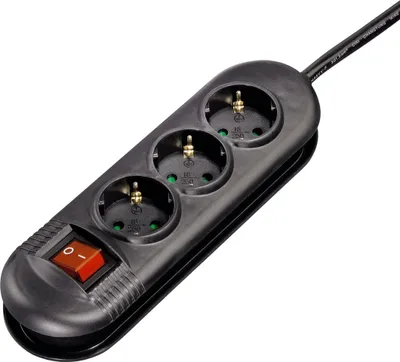 Produktbild von Hama Vis-à-vis, 3 AC-Ausgänge, 230 V, 3500 W, Schwarz, Kunststoff, 1,4 m