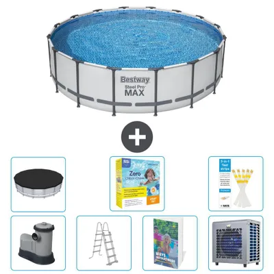 Produktbild von Bestway Steel Pro MAX Rund - 488x122 cm - 8-teilig  S606