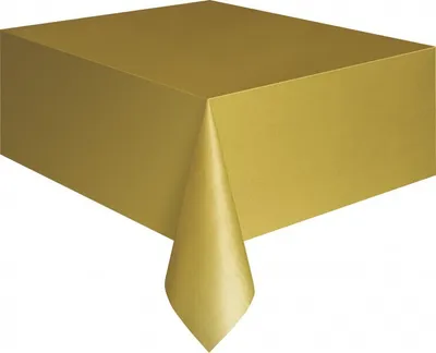 Produktbild von Tischdecke aus Plastik, goldfarben, ca. 137 x 274 cm