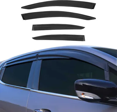 Obrázok produktu pre 4x veterný deflektor dažďový deflektor pre Honda Civic notchback 2011-2017 akrylová tmavá