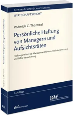 Zdjęcie produktu dla Persönliche Haftung von Managern und Aufsichtsräten