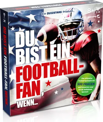 Produktbild von Quizspiel Du bist ein Football-Fan, wenn – 500 Fragen & Antworten NFL Wissen 2–8 Spieler