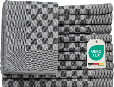 Immagine prodotto di Strofinacci da cucina in cotone al 100%, dimensioni 50 x 70 cm, confezione da 10 pezzi