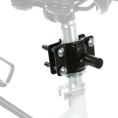 Produktbild von TRIXIE Ersatzhalter für Sattelstange für Biker-Set Fahrradhalterung für Hunde - schwarz - 60.0L x 90.0H x 80.0B