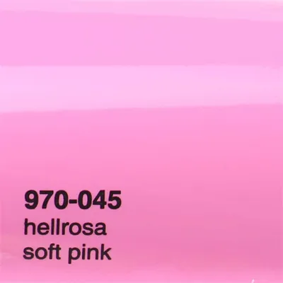 Produktbild von (25€/m²) Oracal 970RA Autofolie 045 Hellrosa Glanz Folie 152 cm Breite Laufmeterware gegossene Auto Folie selbstklebend
