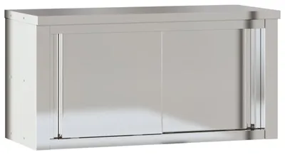 Produktbild von vidaXL Küchen-Wandschrank mit Schiebetüren Edelstahl
