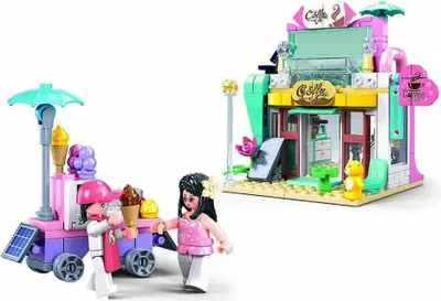 Productafbeelding van Sluban Metropolis M38-B1266: Café en ijswagen