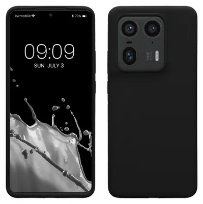 Produktbild von kwmobile Handyhülle für Motorola Edge 50 Ultra Hülle - Case Silikon - Kabelloses Laden - Schutzhülle Cover in Schwarz