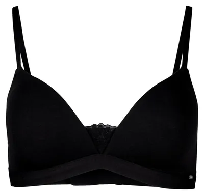 Produktbild von SKINY L. padded triangle, Schwarz, Wirefree, Einfarbig, Weiblich, Hakenverschluss, Rücken