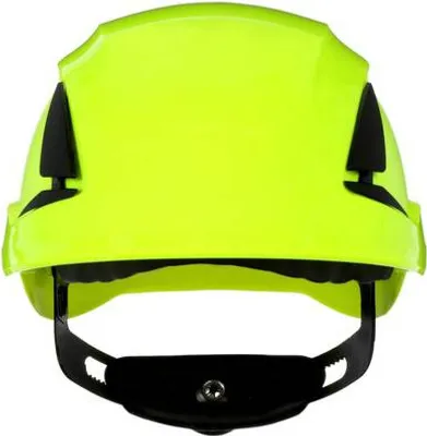 Image de 3M SecureFit X5514V-CE-4 Casque de protection ventilé, avec détecteur d'UV Vert fluo EN 397 (X5514V-CE-4)