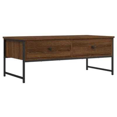 Produktbild von vidaXL Couchtisch Braun Eichen-Optik 101x49x39,5 cm Holzwerkstoff