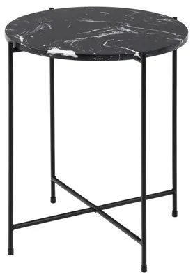 Image de Avila Table d'angle Ø42 cm, noir.