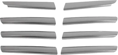 Produktbild von OMAC Kühlergrill-Zierleisten Kühlergrill-Leisten 5007081 Vorne für NISSAN Qashqai / Qashqai +2 I (J10, NJ10) 510mm 60mm 30mm Chromstahl