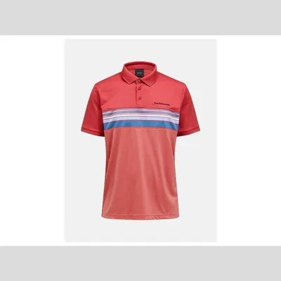 Productafbeelding van PEAK PERFORMANCE Heren M Player Print Polo, kleur: roze, maat: L