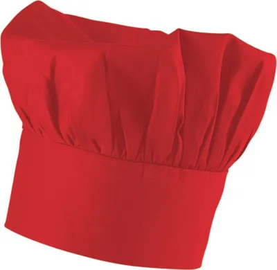 Produktbild von Bistrokochmütze Fb. rot : rot : 65% Polyester 35%Baumwolle 220 g/m²