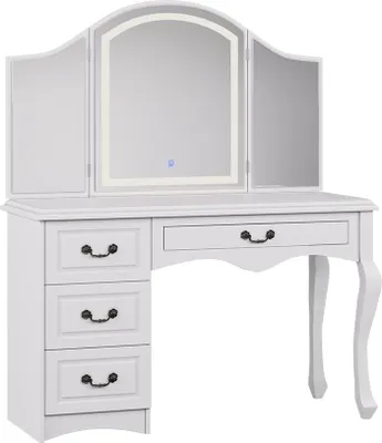 Produktbild von Schminktisch Vicco Belle Weiß 120 cm mit dimmbarer LED-Beleuchtung, Model 57912