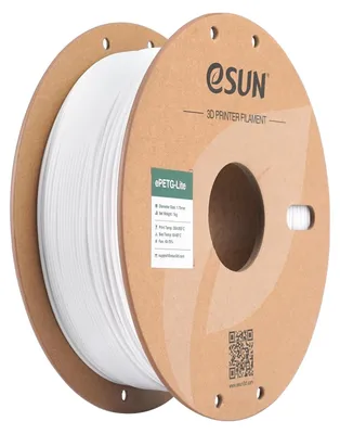 Produktbild von eSUN Hohe Zähigkeit PETG Basic 1.75mm Filament, Weiß, 1KG