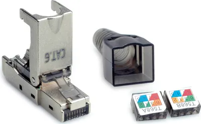 Produktbild von VALUE feldkonfektionierbarer RJ-45 Stecker Cat.6 (Class E), STP