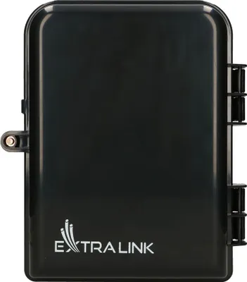 Produktbild von Extralink Eliza V2, Glasfaserkasten, 16 Spleiße, schwarz, Mittelspannweite