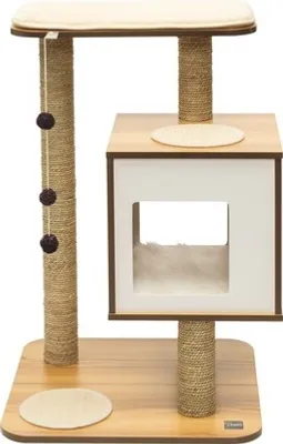 Zdjęcie produktu dla Drapak Catit Vesper V-Base 55,5 x 56 x 81,5 cm orzech włoski