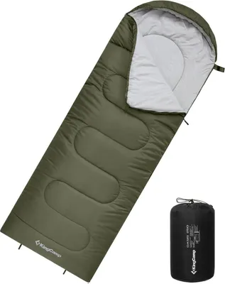 Produktbild von KingCamp Deckenschlafsack Camping 3-4 Jahreszeiten Erwachsene Kinder Outdoor 220×75cm