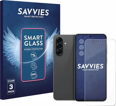 Produktbild von 3x Savvies Schutzglas Folie für Samsung Galaxy A56 5G (Display+Kamera) 9H Panzer Schutzfolie Glas Displayschutz klar transparent